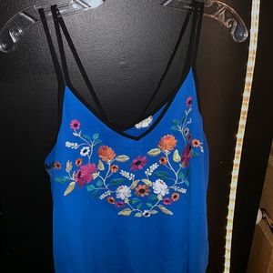 Dressy and floral tank